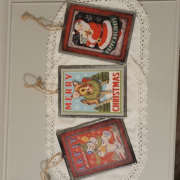 Other - 3 Vintage Inspired Christmas Ornaments